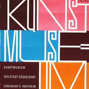 1950's Dusseldorf Art Museum Poster